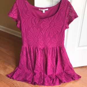 Fuchsia Floral Lauren Conrad Dress